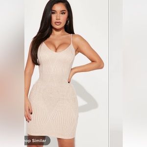 Fashion Nova Gold Dress